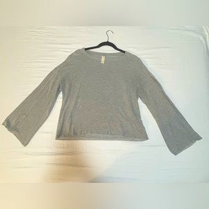 Altar’d State Cozy Cropped Gray Sweater